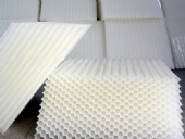 Plastic helical tube honey comb packing